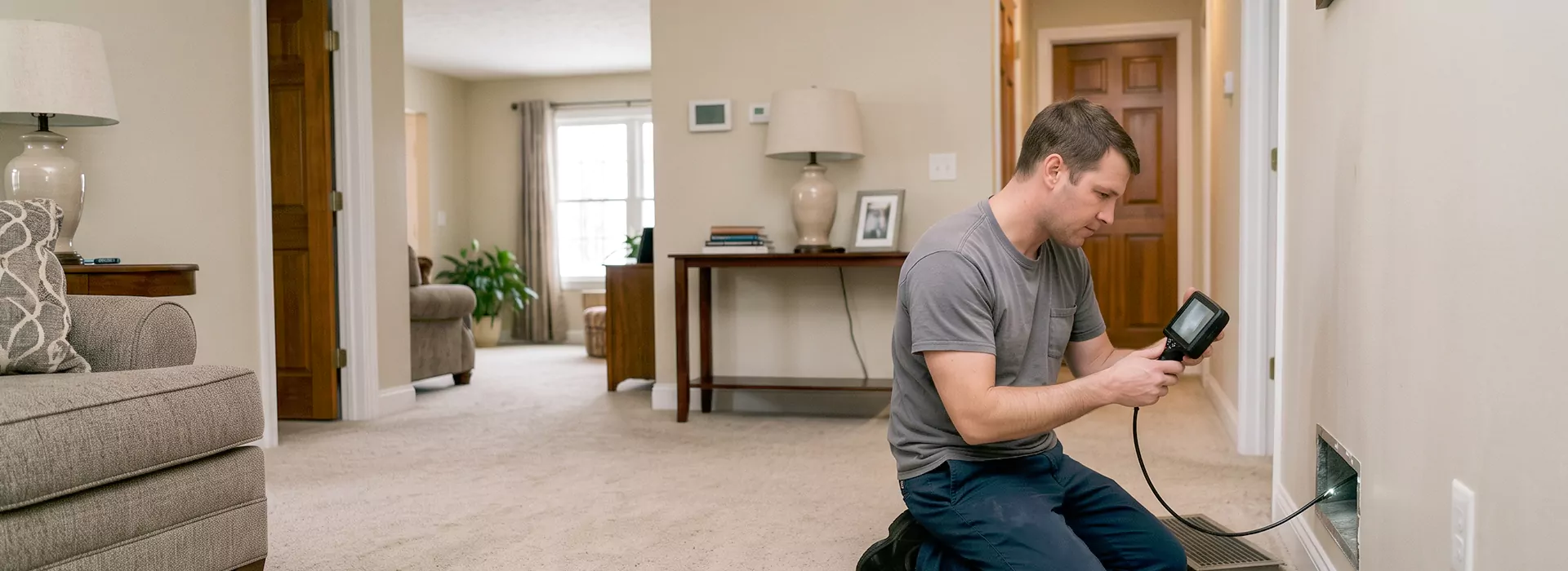 Air Duct Camera Inspection in Frisco, Texas