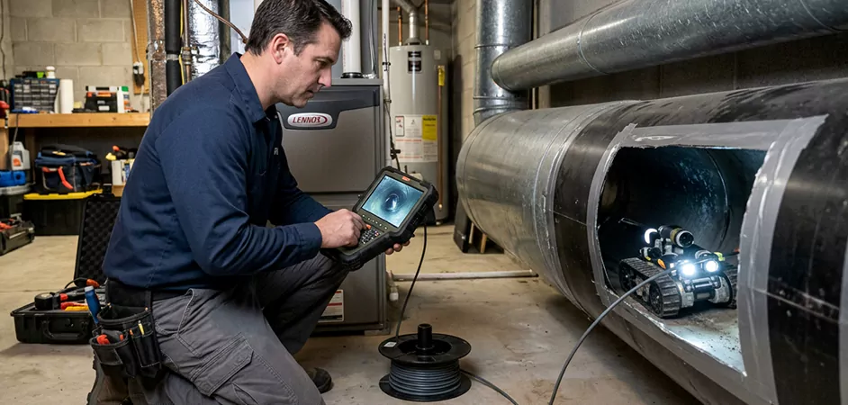 Robotic Duct Inspection in Frisco, TX