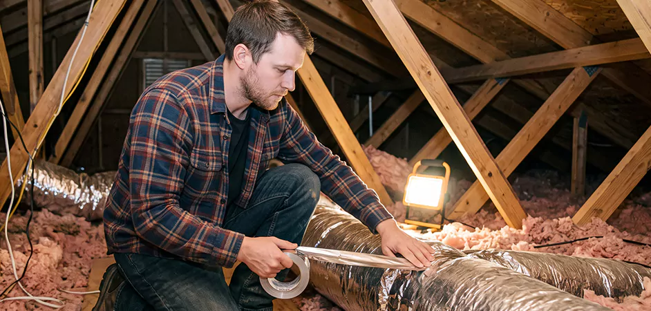 Attic Duct Sealing and Insulation in Frisco