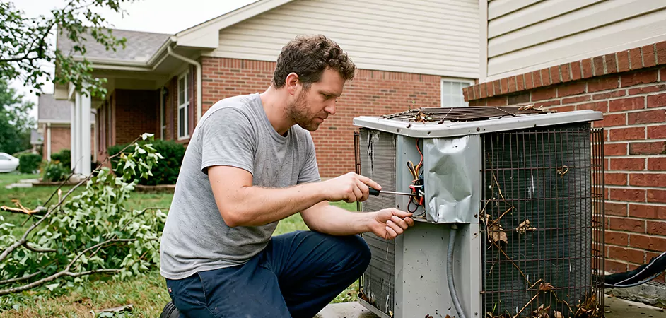 Storm Damage HVAC Restoration in Frisco