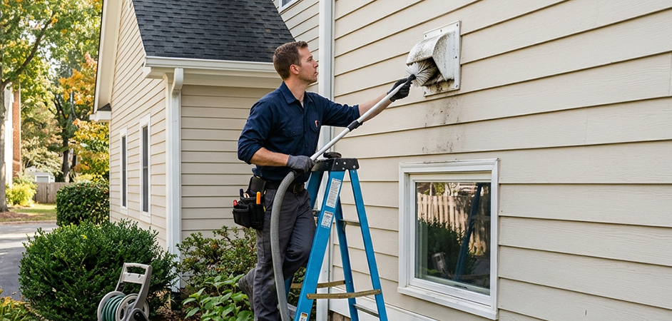 Exterior Vent Cap Cleaning in Frisco